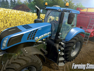 農場ゲーム『Farming Simulator 15』に登場するリアルな農機の姿 画像