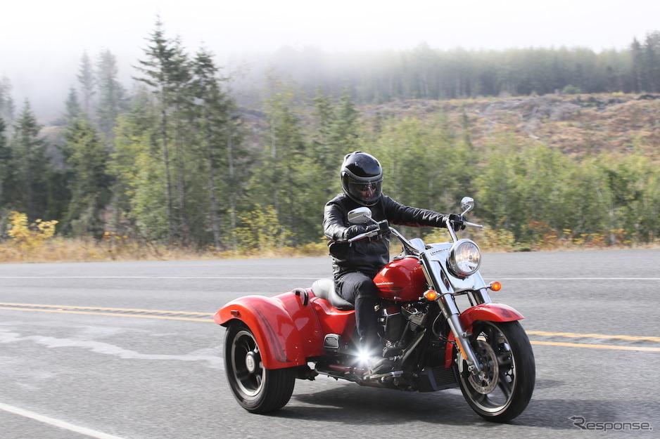 ハーレー フリーウィーラー 試乗 バイク免許なしで乗れるハーレー という価値 青木タカオ 23枚目の写真 画像 レスポンス Response Jp