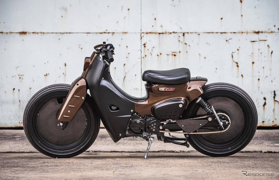 ホンダ スーパーカブ カフェレーサーに変身 カスタマイズモデル発表 3枚目の写真 画像 レスポンス Response Jp
