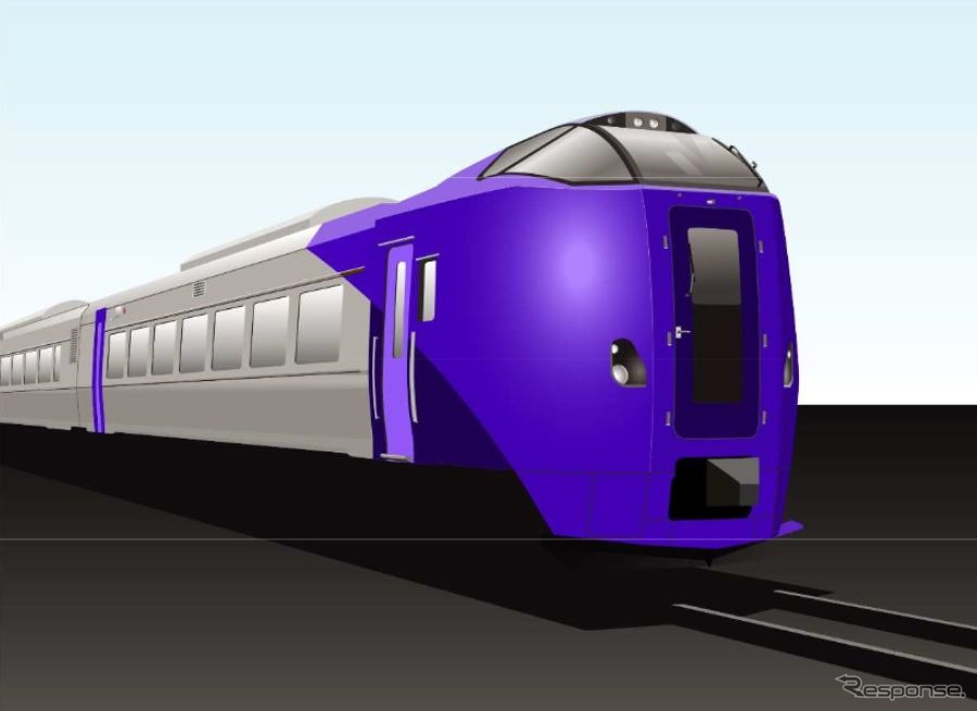 キハ261系5000番台（仮称）「ラベンダー編成」のエクステリアイメージ。