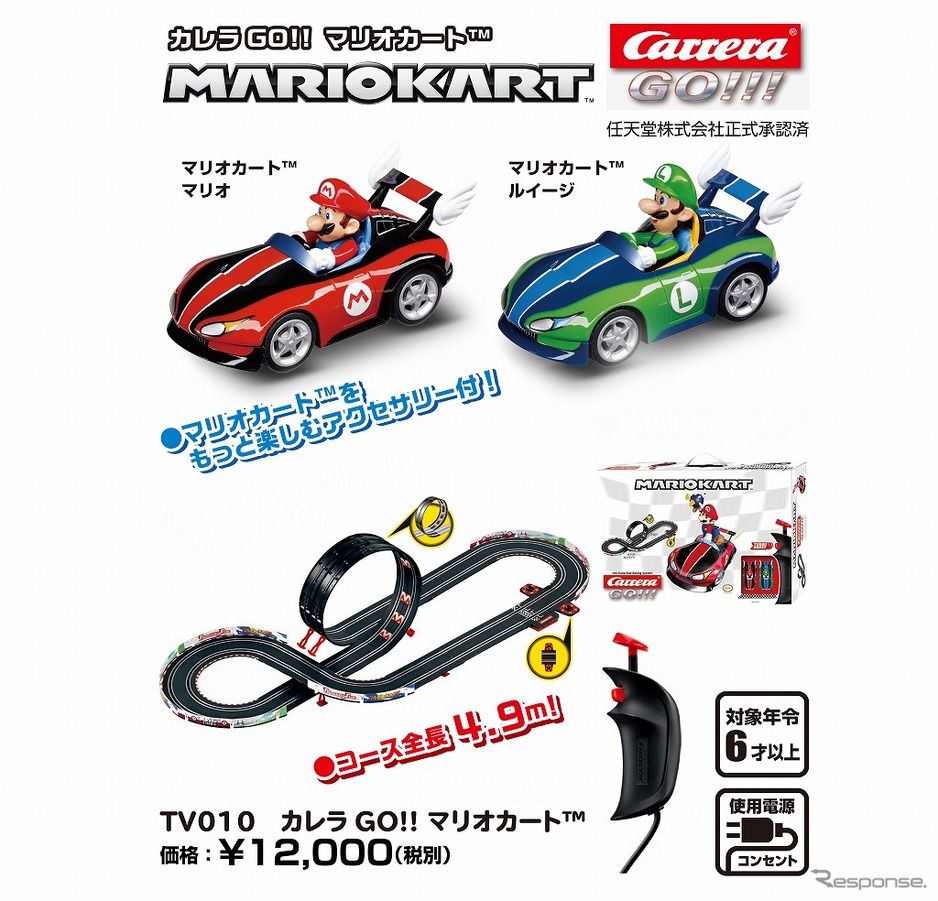 京商 スーパーマリオのrcモデル プルバックカー スロットカーを発売