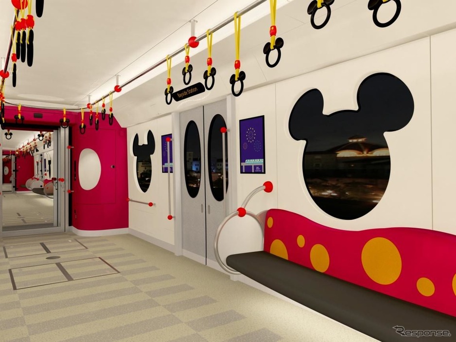 ディズニーリゾートラインに開業以来の新型車 ミッキーシェイプの窓を大型化 年春 2枚目の写真 画像 レスポンス Response Jp ディズニーリゾートラインに開業以来の新型車 ミッキーシェイプの窓を大型化 年春 2枚目の写真 画像 レスポンス Response Jp