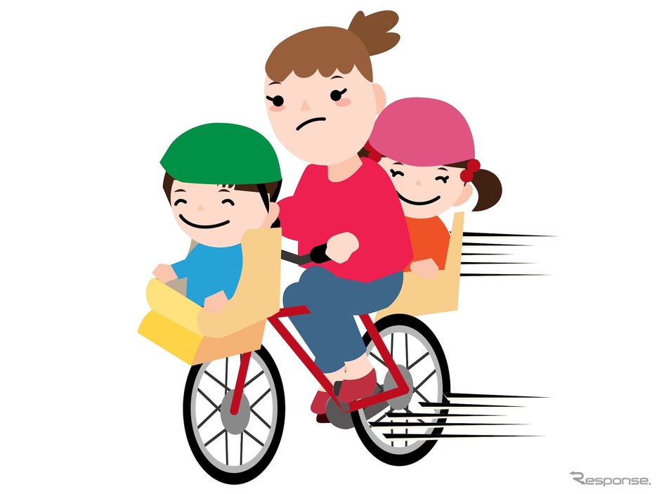 ヒヤリ体験投稿キャンペーン 大賞は 自転車の前後に幼児を乗せた母親