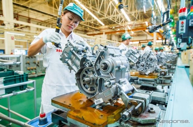 ホンダ タイ二輪車新工場で新型 Cb500シリーズ の生産開始 6枚目の写真 画像 レスポンス Response Jp