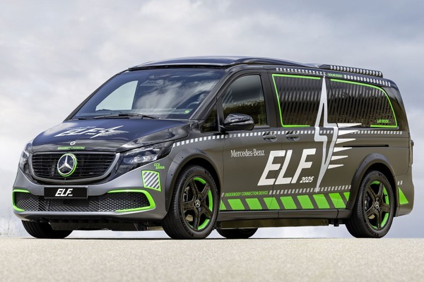 メルセデスベンツ『Vクラス』ベースの実験車両「ELF」、未来の充電技術フル装備