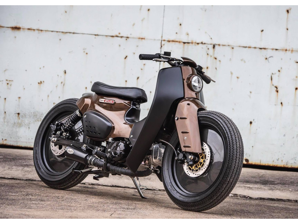 ホンダ スーパーカブ カフェレーサーに変身 カスタマイズモデル発表 レスポンス Response Jp