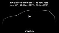 VW ポロ 新型のティーザーイメージ