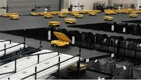 物流センターや倉庫などの物流施設では、ピッキングや仕分といった荷役作業を省人化するロボットが普及しつつある（画像はプラスオートメーションの仕分けロボット）。
