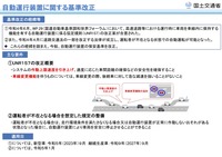 自動運行装置に関する基準改正の概要