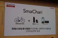 スマチャリは既存の自転車を電動アシスト化・コネクテッド化するソフトウェアサービス