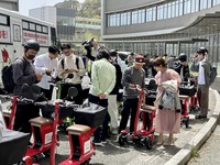 九州大学伊都キャンパス周辺での電動3輪モビリティシェア実証