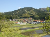 石州瓦が印象的な島根県の集落