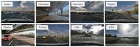 1回目の実証実験を通じて世界8地域で収集された映像データ（ティアフォー製C1カメラを使用）