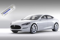 テスラ・モデルS向けに供給されているパナソニックのリチウムイオン電池セル