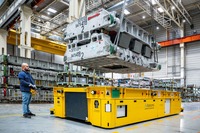 BMWグループがドイツ・レーゲンスブルク工場に導入した自動運転の無人輸送車