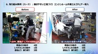 エンジンルーム作業エルゴチェアー導入
