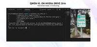 NVIDIA DRIVE AGX Orin上で動作するQwen-VLは、駐車標識を認識し、複数回の会話を行うことができる