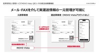 Hacobuが配車受発注・管理サービス「MOVO Vista（ムーボ・ヴィスタ）」でQRコード付き配送依頼書による実運送情報収集機能の提供を開始