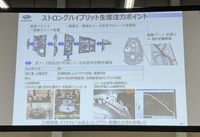 北本工場におけるストロングハイブリッド生産注力ポイント