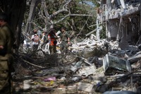 イランからの空爆を受けたイスラエル（6月22日）