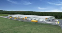 DHL千歳ロジスティクスセンター 完成予想図（外観）