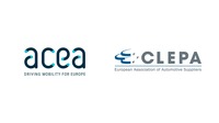欧州自動車工業会（ACEA）と欧州自動車部品工業会（CLEPA）のロゴ