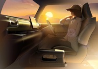 スズキ クロスビー 改良新型のインテリア（デザインスケッチ）