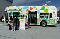 休憩用ラウンジEVバス「Green Park Bus（グリーン パーク バス）」