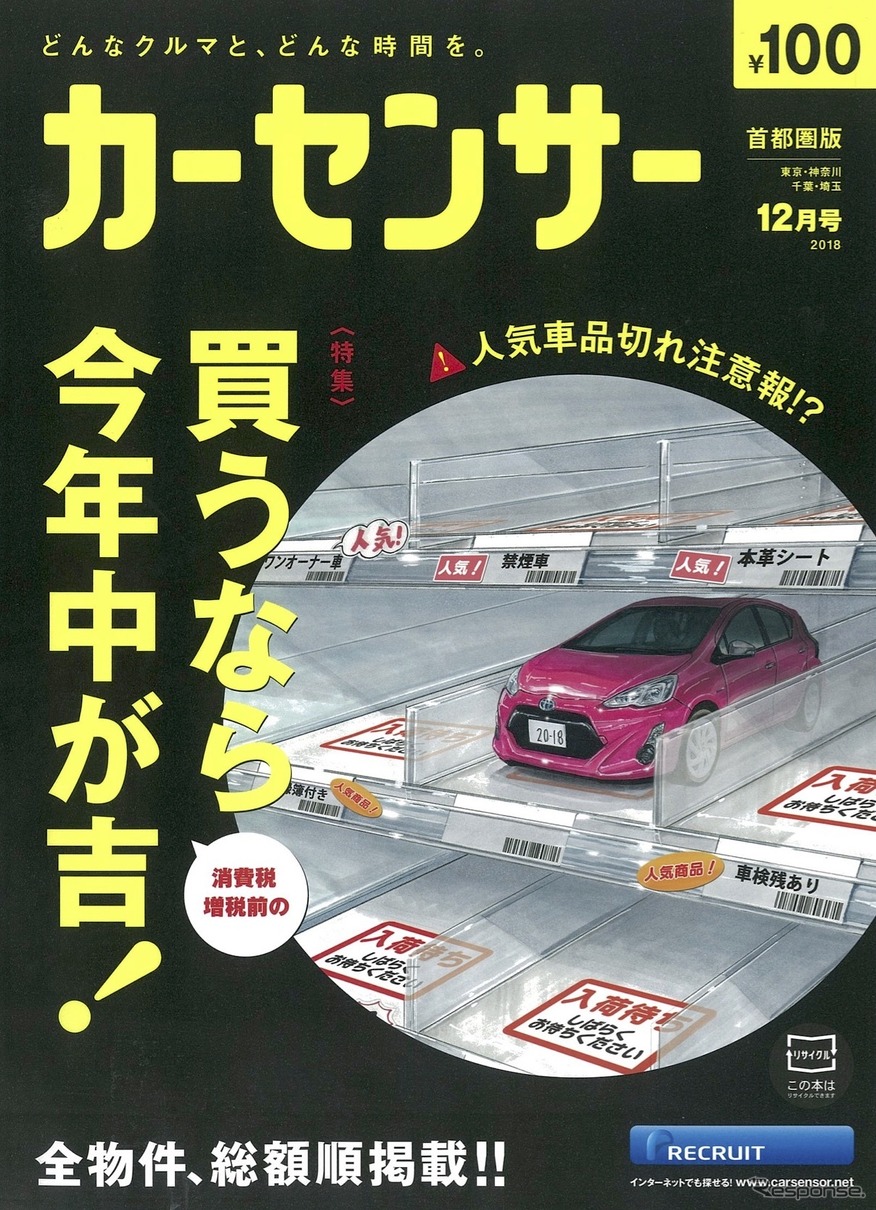 『カーセンサー』12月号