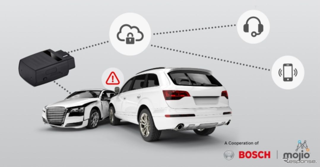 ボッシュのコネクトカー向け統合IoTプラットフォームがクラウド経由で事故データを送信