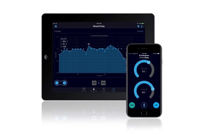 “DSP”の調整アプリケーションの一例(Rockford Fosgate PerfectTune)。