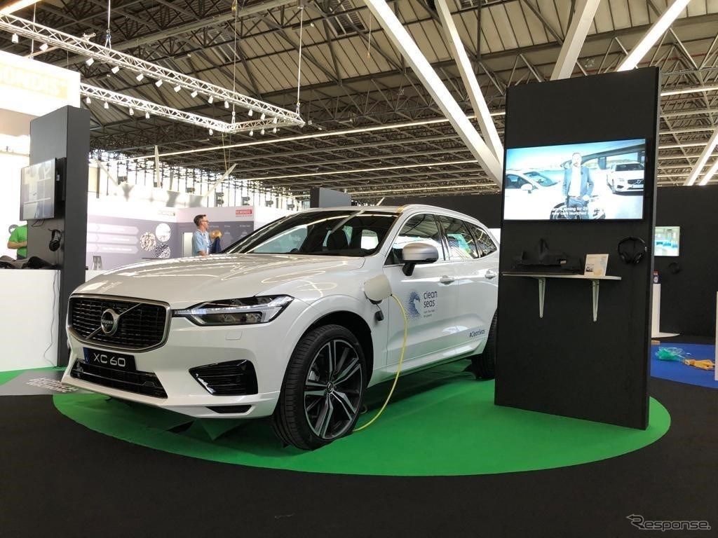 ボルボ XC60 新型のPHVの特別仕様車。インテリアに再生樹脂や繊維を使用