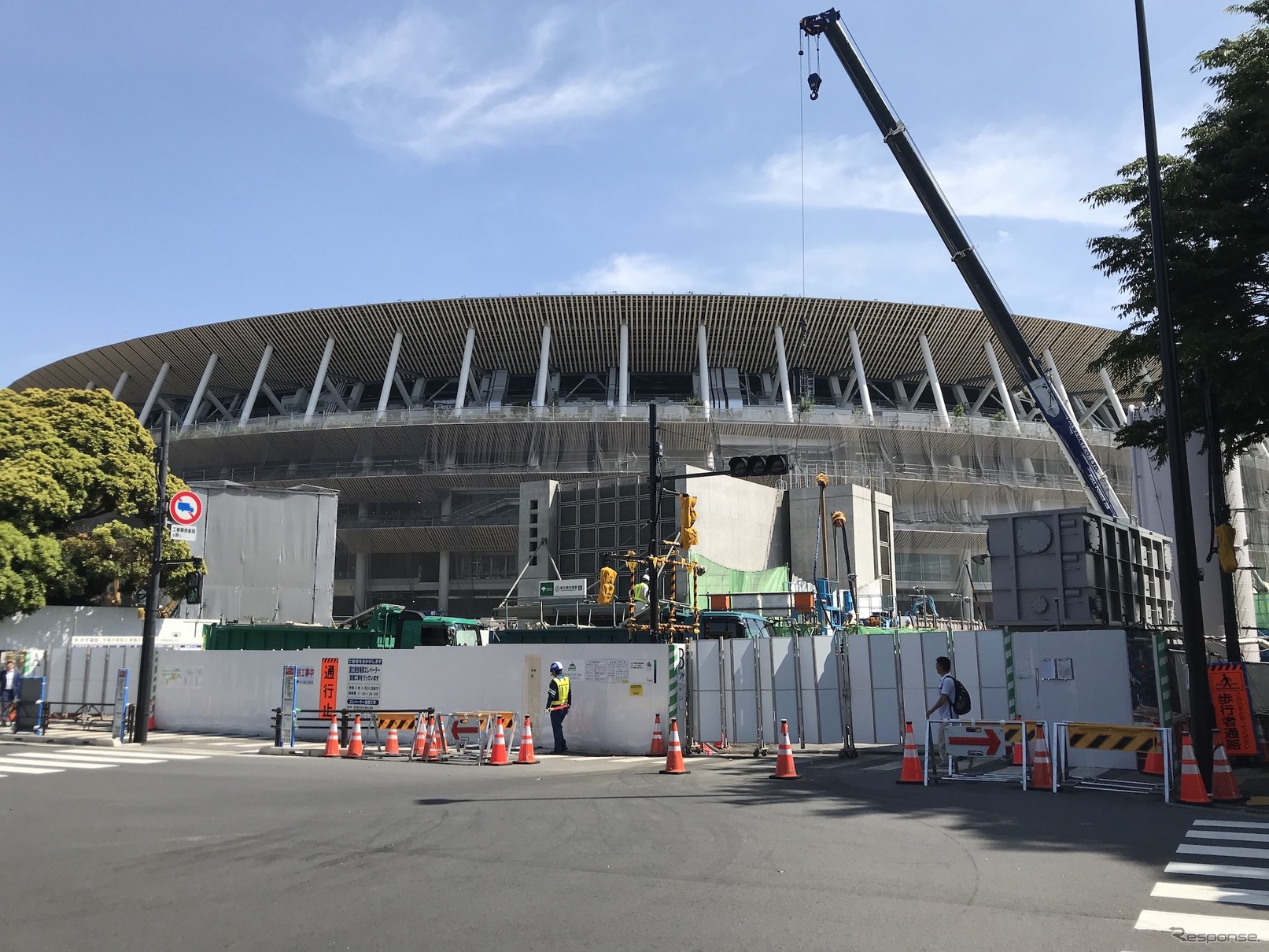 建設中の国立競技場（2019年5月）