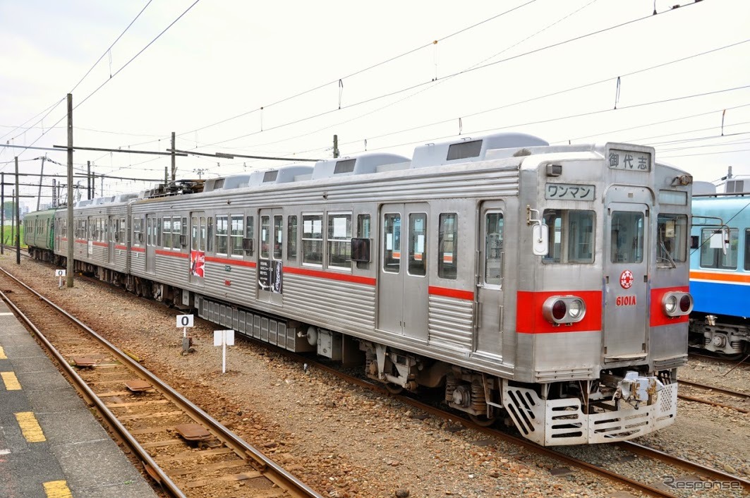 東京都交通局から譲渡された熊本電鉄の6000形電車。