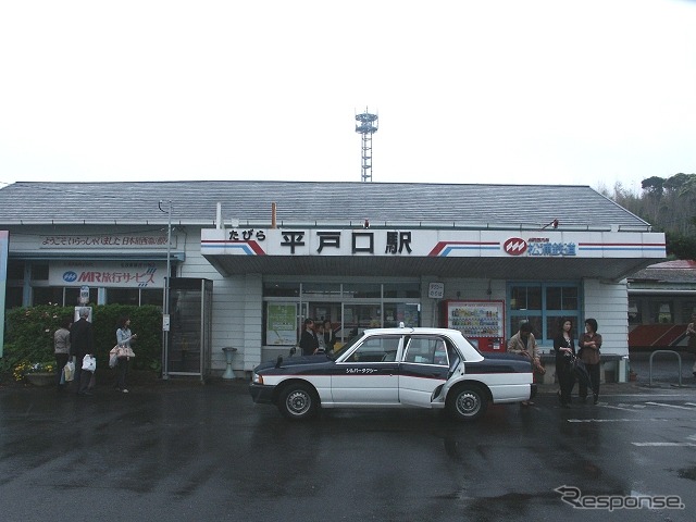 たびら平戸口駅以西の折返しで運行を再開した松浦鉄道。