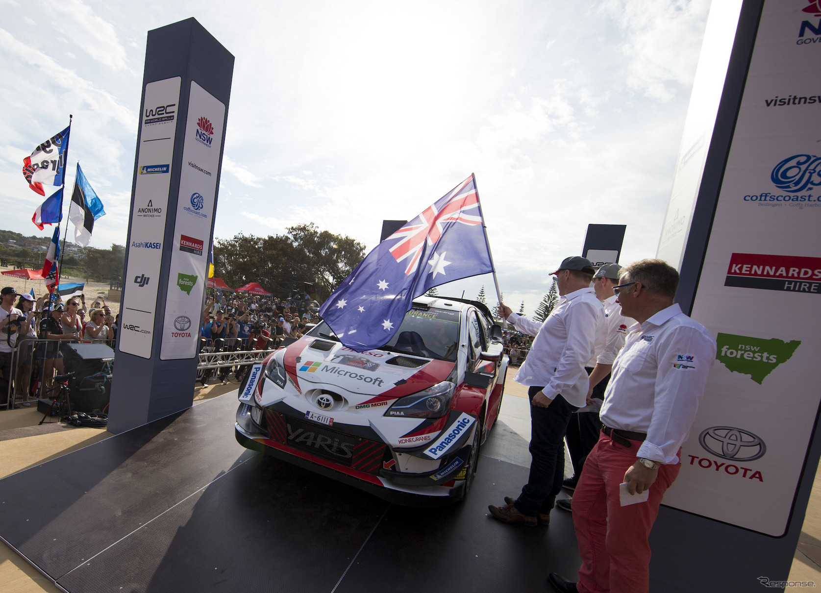 WRCオーストラリア戦が中止に（写真は昨年、2018年のWRCオーストラリア戦）。
