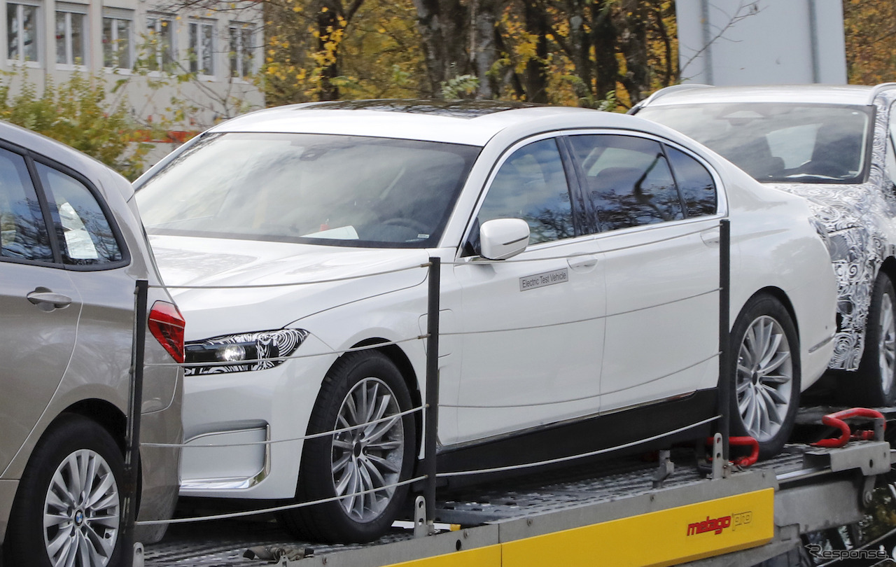 BMW 7シリーズEV（i7）開発車両スクープ写真