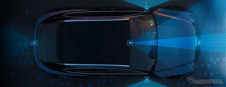 オン・セミコンダクタ―の自動運転車向けの最新センサー技術のイメージ