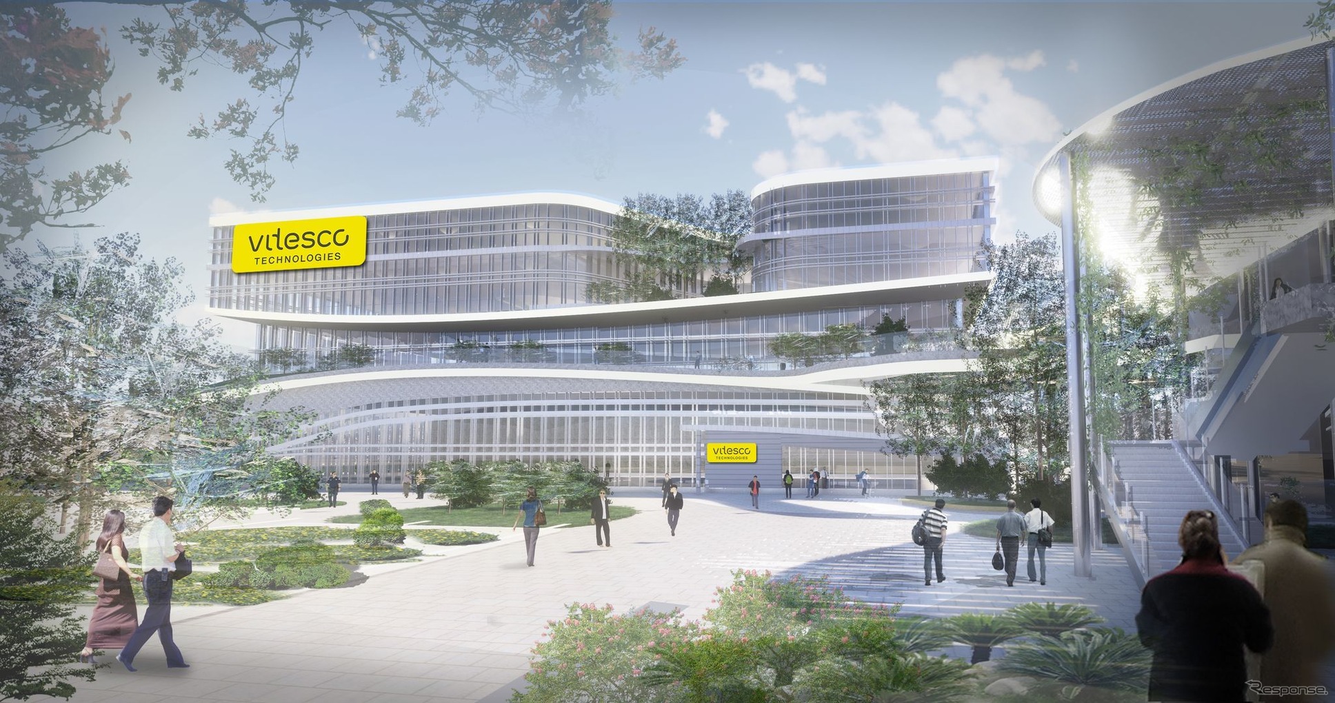 コンチネンタルのパワートレイン部門「ヴィテスコ・テクノロジーズ」の新しいR＆Dセンターの完成予想図
