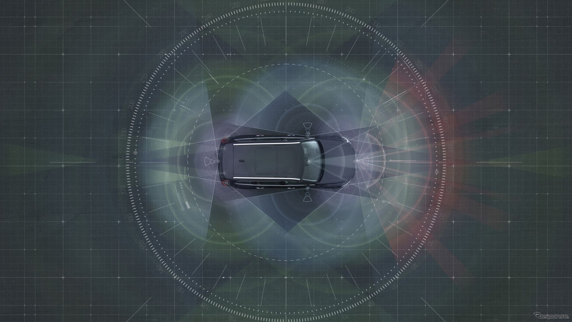 ボルボカーズの自動運転技術のイメージ