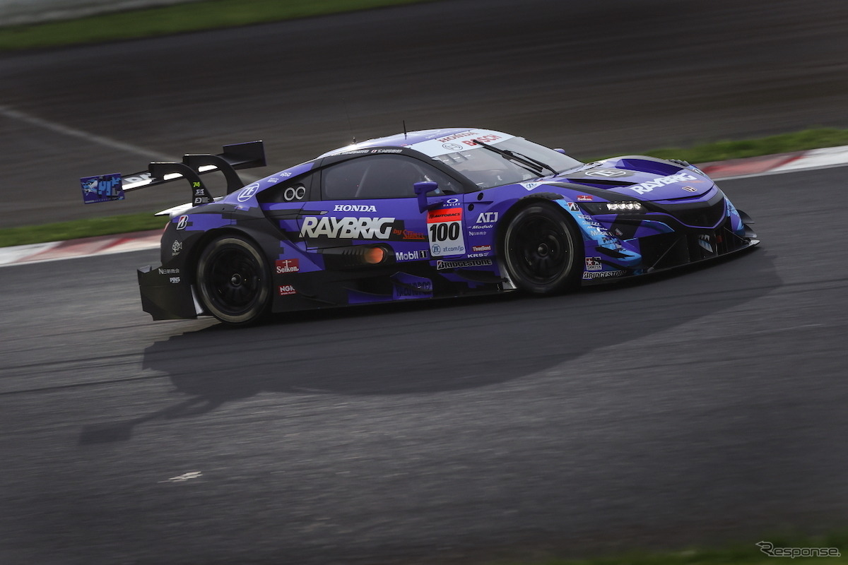 GT500クラストップの#100 RAYBRIG NSX-GT