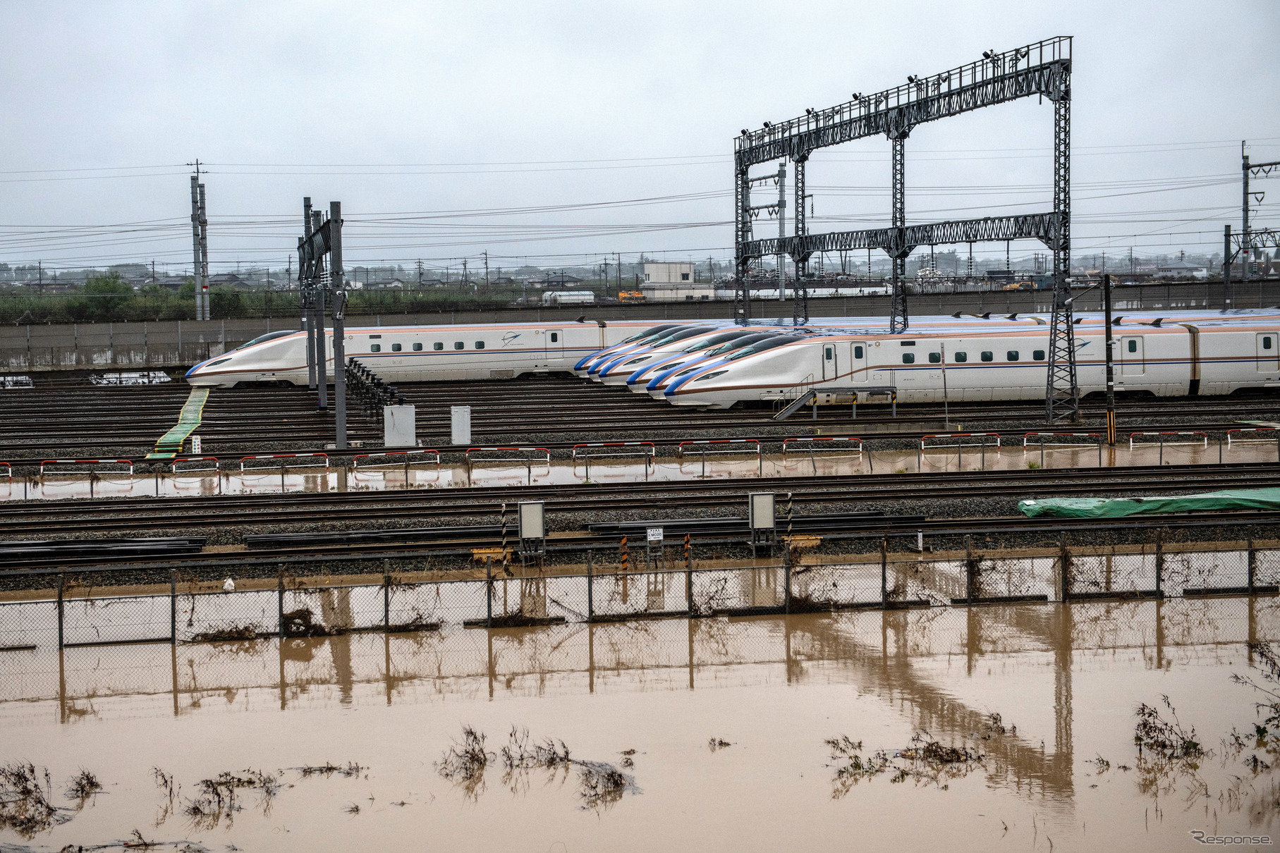 台風シーズンが本番を迎える9月。2019年10月、台風19号で浸水した長野新幹線車両センター（長野県長野市）の記憶が生々しく甦る。