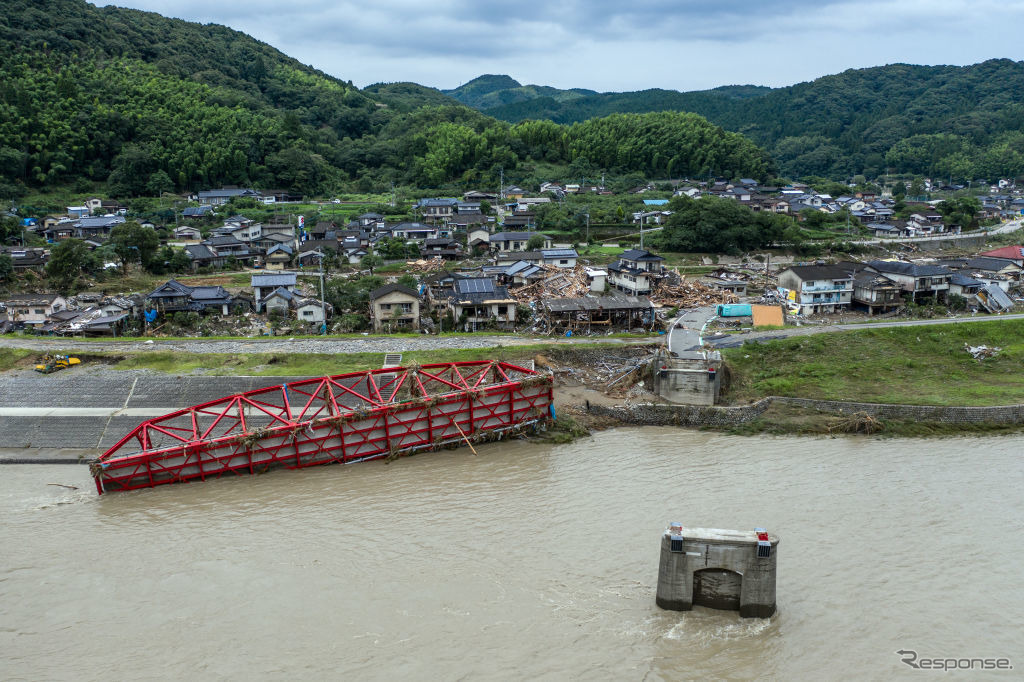 令和2年7月豪雨の被害（球磨郡、7月8日）