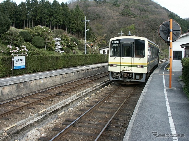 7月9日も終日運休が続く木次線。写真は出雲坂根駅。