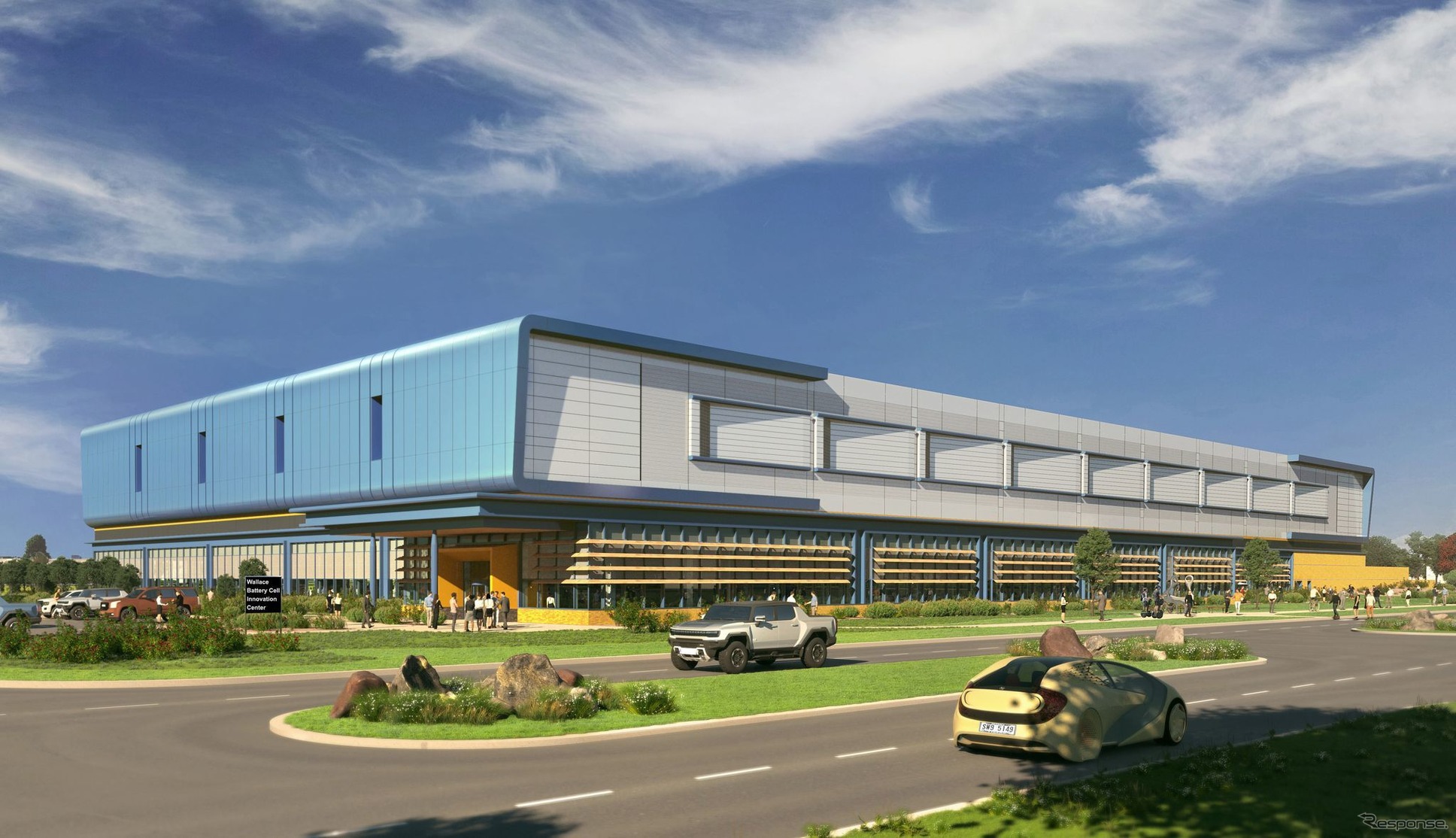 GMの「ウォレス・バッテリーセル・イノベーション・センター」の完成予想