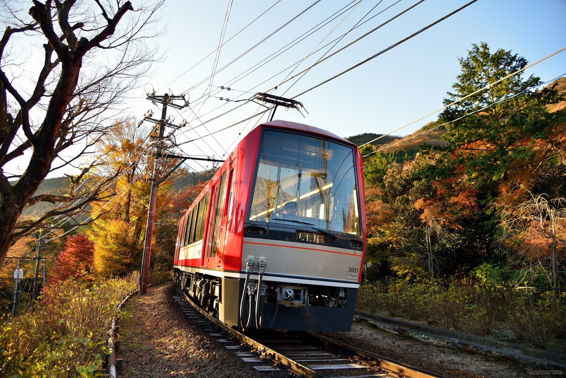 箱根登山鉄道鉄道線の3100形。