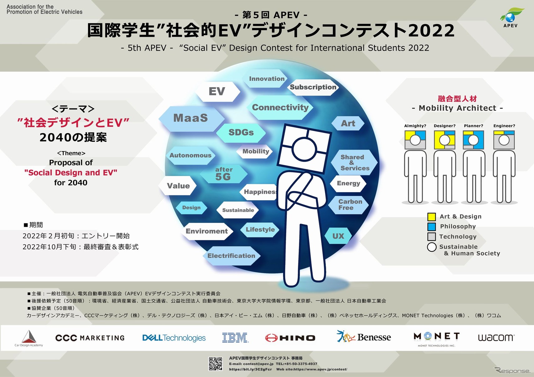 国際学生“社会的EV”デザインコンテスト2022