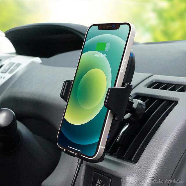 スマホを近づけるだけでホールド 充電開始 車載用ホルダー レスポンス Response Jp