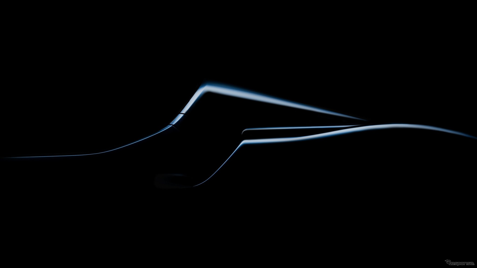 フェラーリの新型車のティザーイメージ