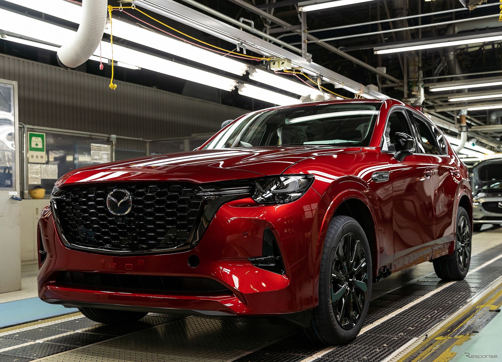 マツダの山口県防府第2工場で生産を開始した CX-60
